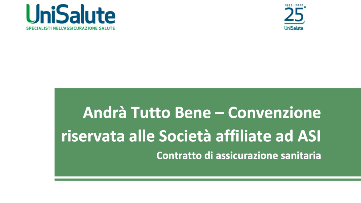 COVID-19 : La nuova copertura assicurativa di ASI Nazionale